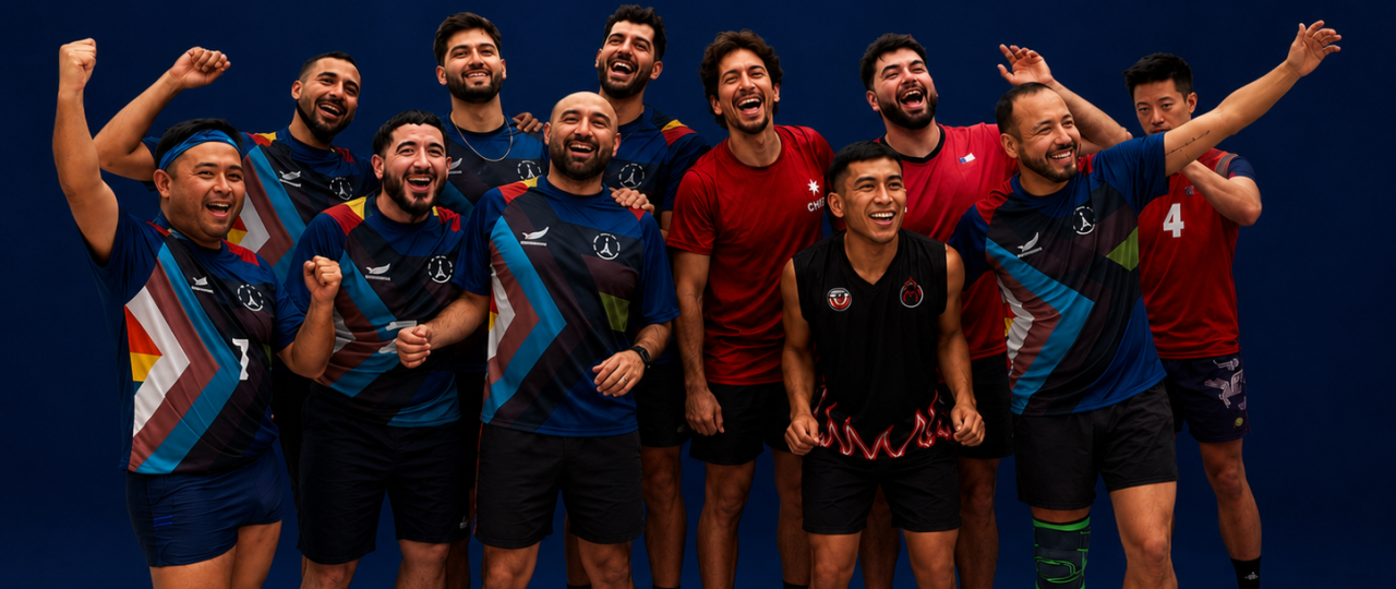 Chile campeón con orgullo MOVDEINCHILE primeros en voleibol Gay Games XII Valencia